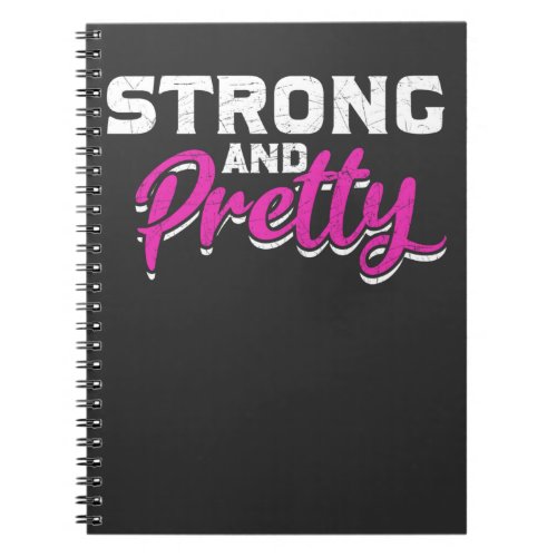 Fitness Girl Weightlifting Female Gym Workout Notebook