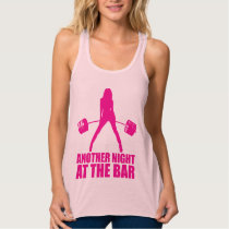 Fitness Girl Workout Gym Another Night At The Bar Tank Top