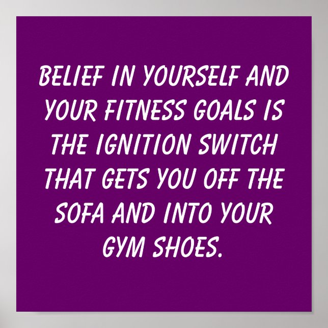 Fitness Goals Poster (Front)