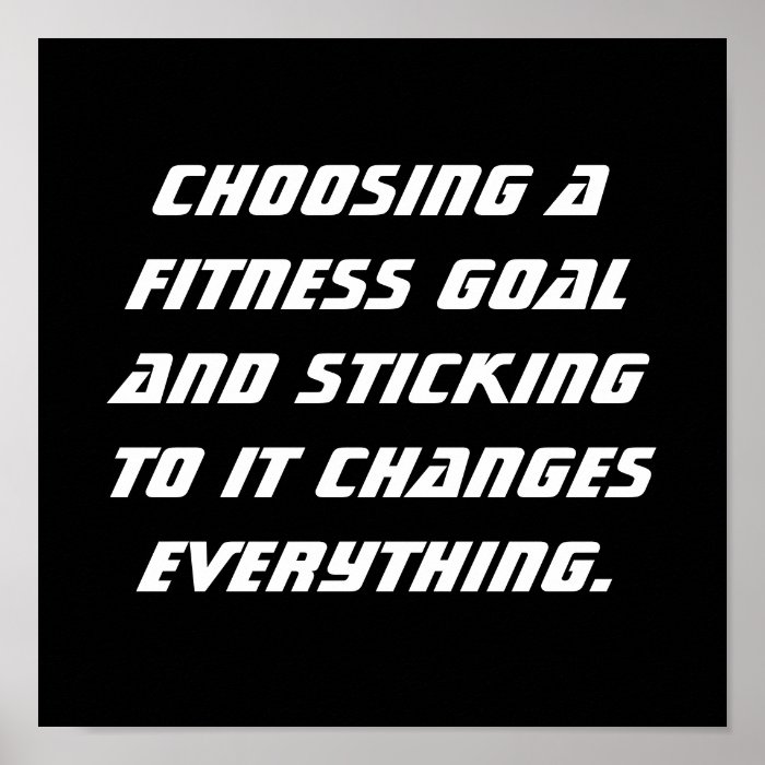 Fitness Goals Posters