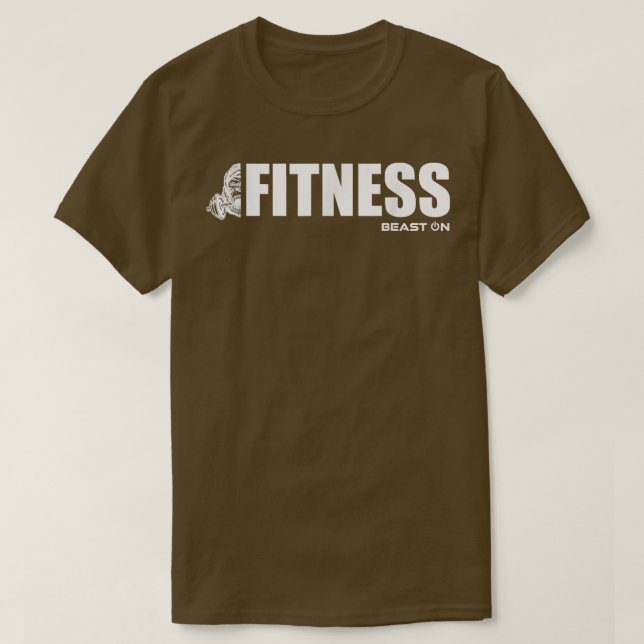 Fitness  Gorilla Dumbbell  Gym Motivation Fitness  T-Shirt (Design Front)