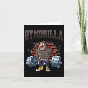 Fitness Gorilla Gymorilla Deadlift Workout Trainin Card