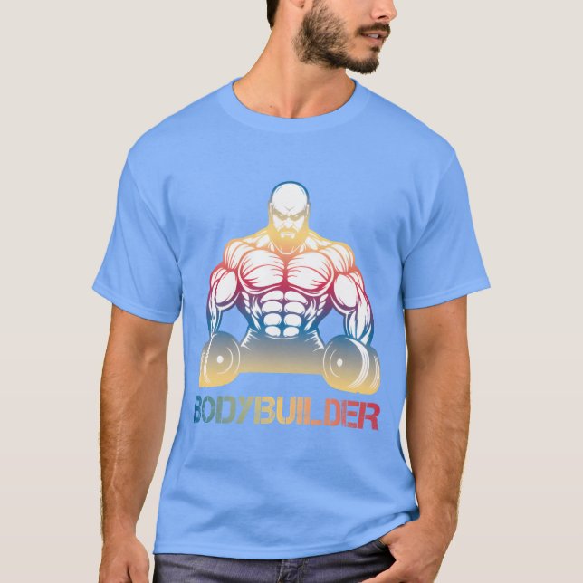 Fitness Gym Bodybuilding Sports Pumps Muscles funn T-Shirt (Front)