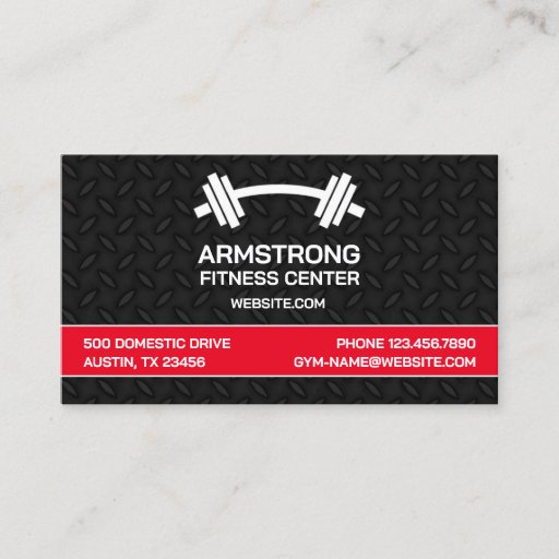 Customizable Fitness Business Card