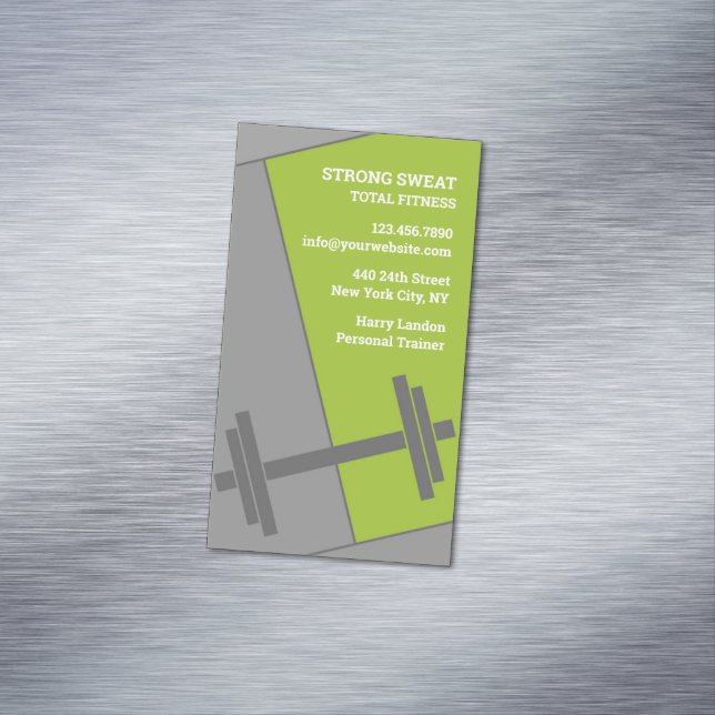 Fitness Gym Business Card Magnet (In Situ)