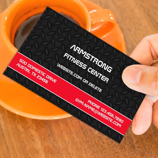 Fitness Gym Business Card Template (Creator Uploaded)