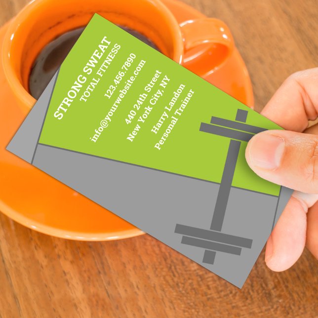 Fitness Gym Business Card Template (Creator Uploaded)