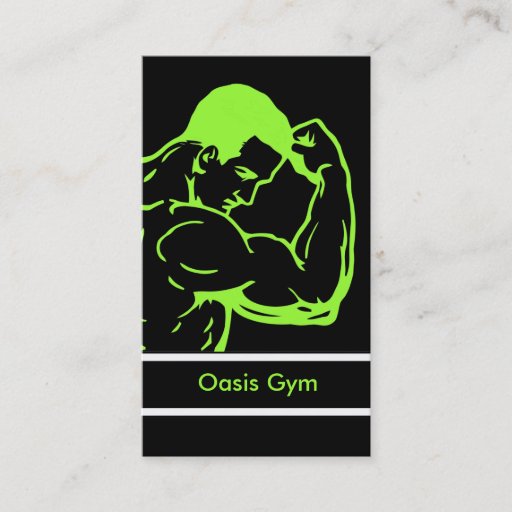 Customizable Fitness Gym Business Cards