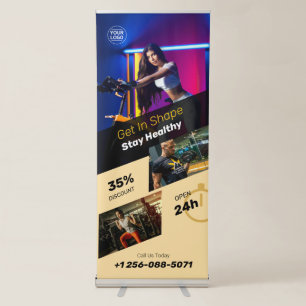 Fitness Gym Custom Retractable Banner