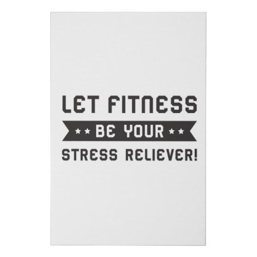 Fitness Gym Dance Dancing Sport Workout Work Gift Faux Canvas Print