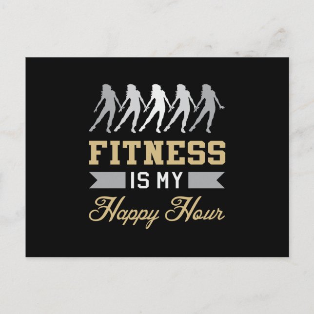 Fitness Gym Dance Dancing Workout Sport Gift Idea Postcard (Front)