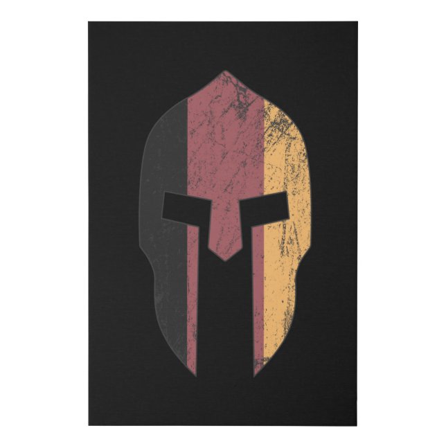 Fitness Gym Exercise Workout German Funny Gift Faux Canvas Print (Front)