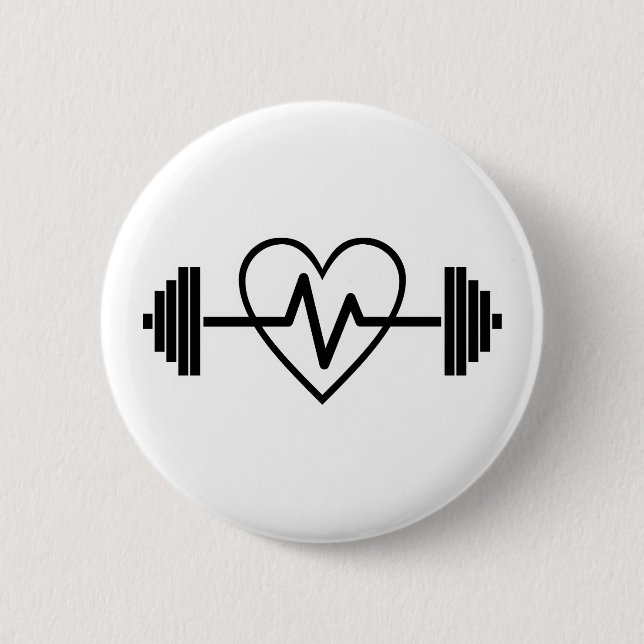 FITNESS GYM IS LIFE BUTTON (Front)