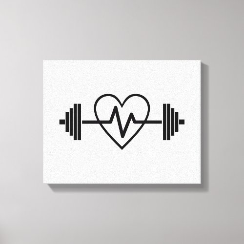 FITNESS GYM IS LIFE  CANVAS PRINT