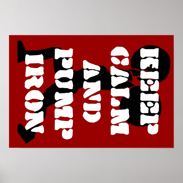 Fitness GYM keep calm and pump iron Poster (Front)