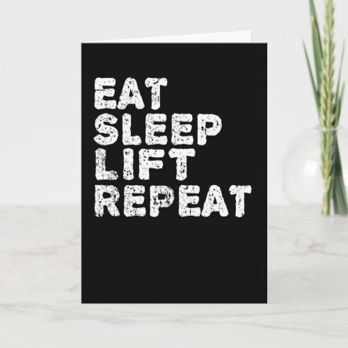 Fitness Gym Lifting Quote Funny Gift Card