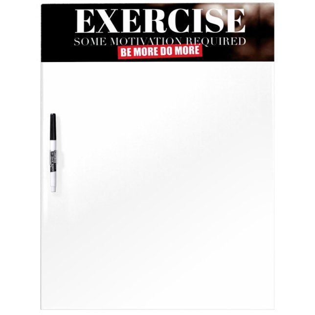 Fitness Gym Motivation Dry Erase Board (Front)