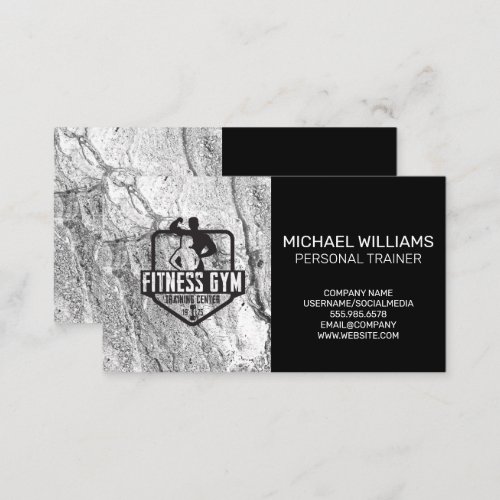 Fitness Gym  Personal Trainer Business Card