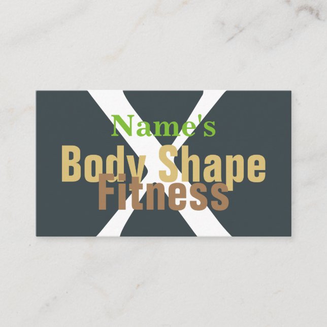 Fitness/GYM/Personal Trainer Business Card (Front)