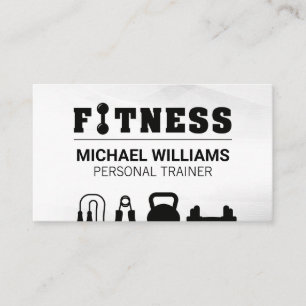 Fitness Gym Weights Business Card