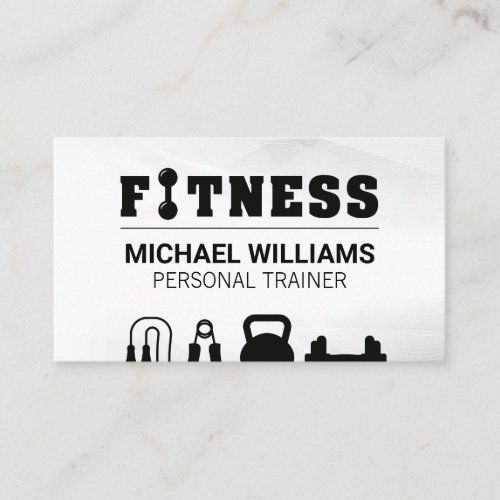 Fitness  Gym Weights Business Card