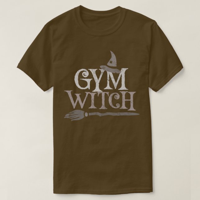 Fitness GYM WITCH Health Trainer Tribe Wellness Wi T-Shirt (Design Front)