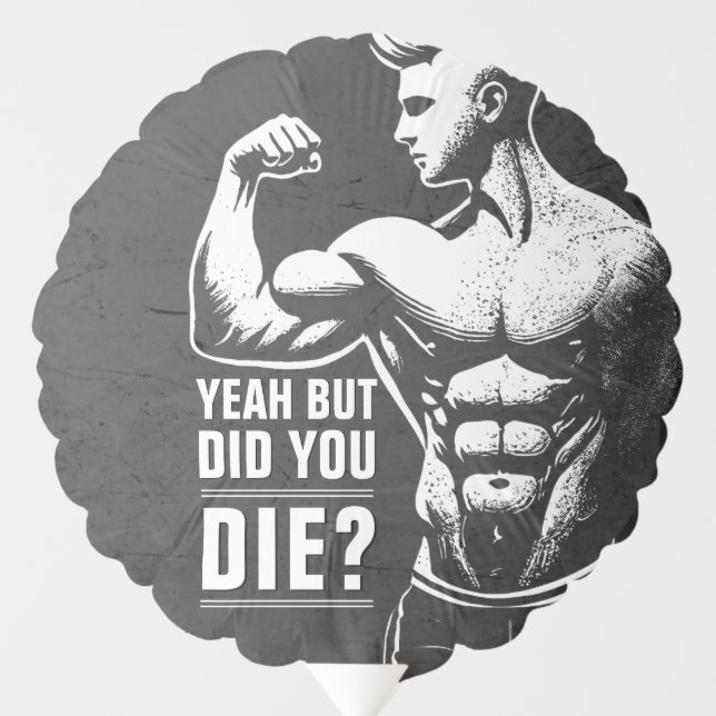 Fitness Gym Workout Bodybuilding Motivational Balloon (Front)