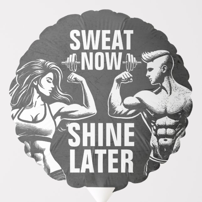 Fitness Gym Workout Bodybuilding Motivational Balloon (Front)