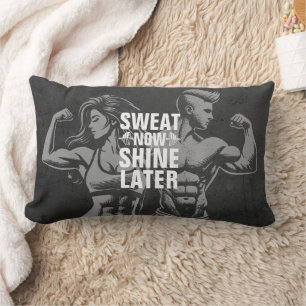 Fitness Gym Workout Bodybuilding Motivational Lumbar Pillow