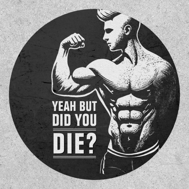Fitness Gym Workout Bodybuilding Motivational Patch (Front)