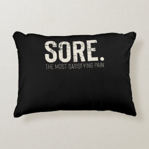 Fitness Gym Workout Motivational Quote Accent Pillow