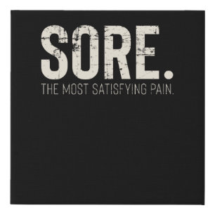 Fitness Gym Workout Motivational Quote Faux Canvas Print