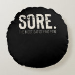 Fitness Gym Workout Motivational Quote Round Pillow<br><div class="desc">Fitness Gym Workout Motivational Quote design for fitness inspirational sayings lovers.</div>