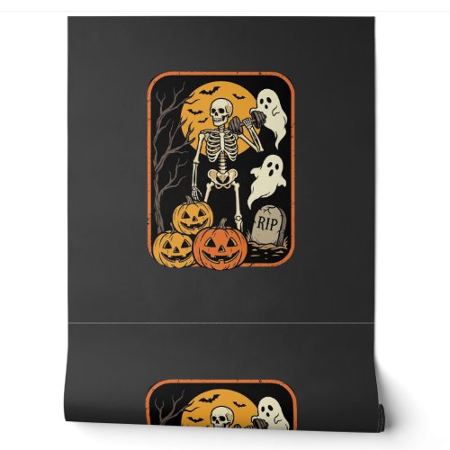 Fitness Halloween Skeleton Ghost Pumpkin Workout D Wallpaper