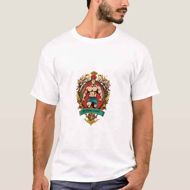  fitness health and nutrition man digital  T-Shirt (Front)