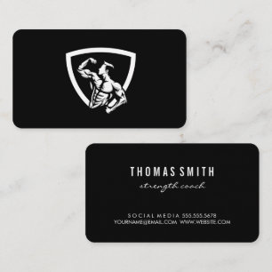Fitness   Health   Personal Trainer Business Card
