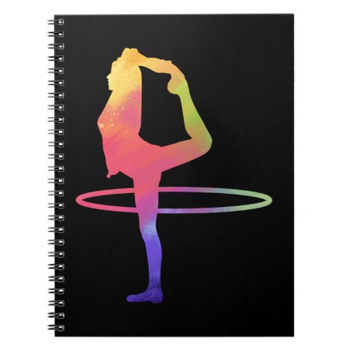 Fitness Hula Hoop Girl Hooping Sport Notebook