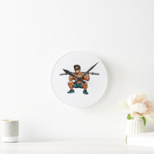 Fitness Humor : ADMIT IT THE GYM IS MORE FUN Round Clock