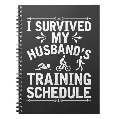 Fitness Husband Triathlon Training Schedule Notebook