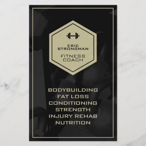 Fitness industry inspired modern masculine flyer