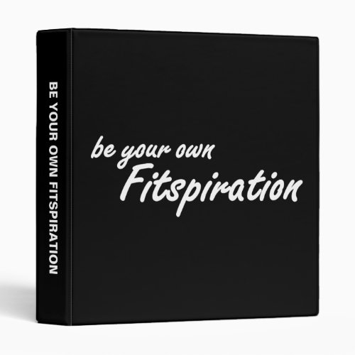 Fitness Inspiration _ Be Your Own Fitspiration Binder