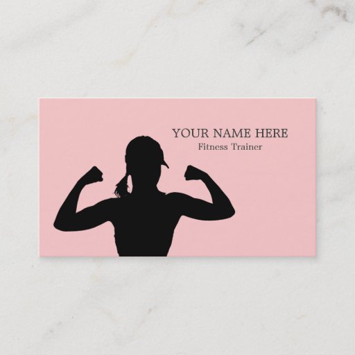 Customizable Fitness Instructor Business Card Template