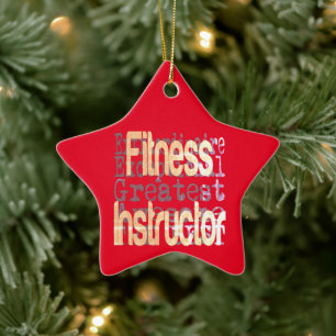 Fitness Instructor Extraordinaire Ceramic Ornament