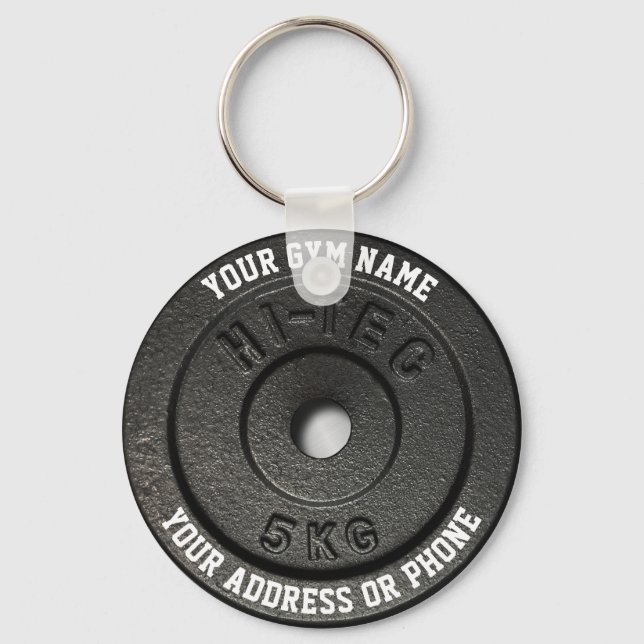 Fitness Instructor Gym Owner Gym Coach Workout Keychain (Front)