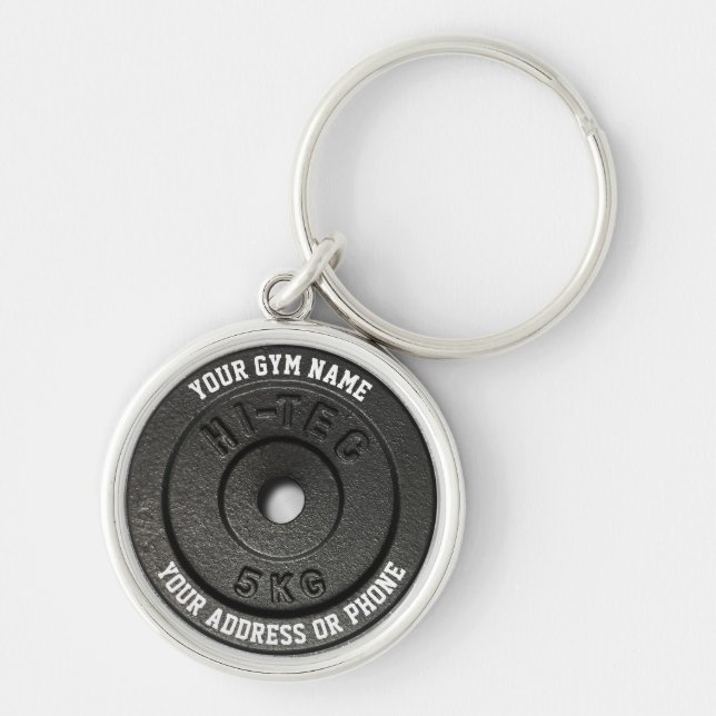 Fitness Instructor Gym Owner Gym Coach Workout Keychain (Front)