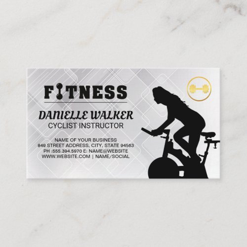 Fitness Instructor  Health  Business Card