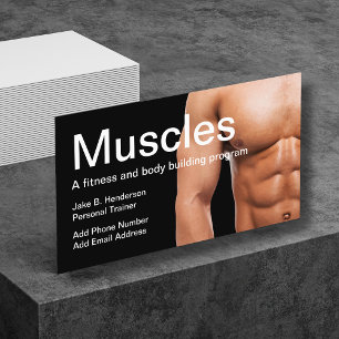 Fitness Instructor Personal Trainer Business Card