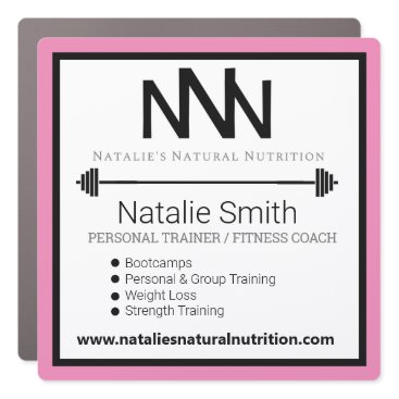 Fitness Instructor Personal Trainer Car Magnet Fitness Instructor Personal Trainer Car Magnet