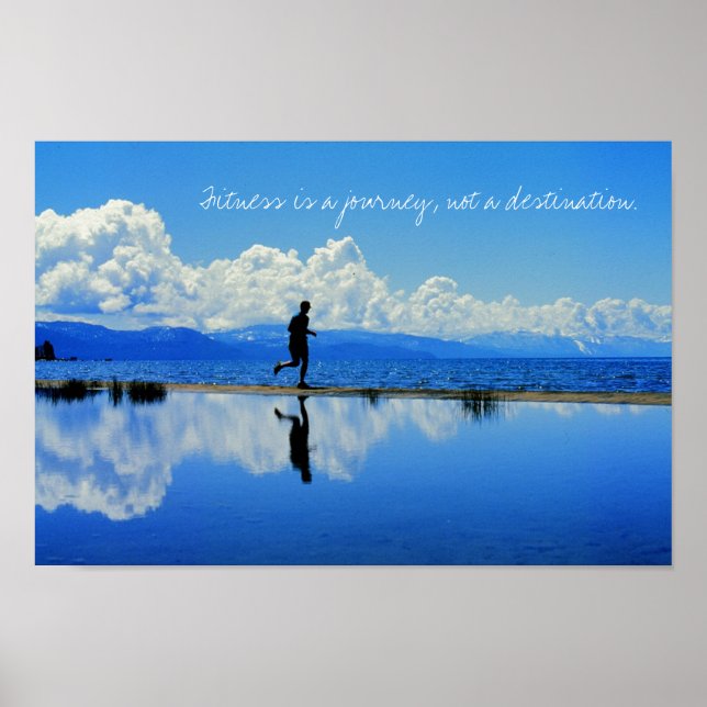 Fitness is a journey, not a destination. poster (Front)