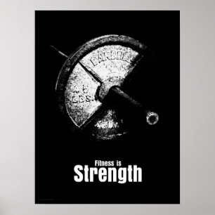 Fitness Is - Strength Poster